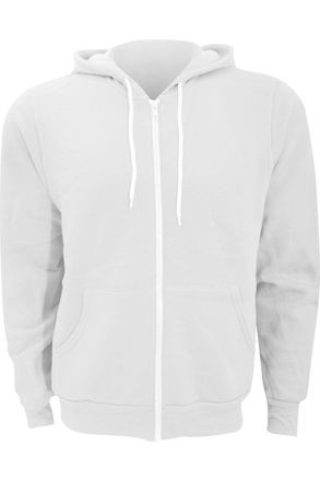 Bella + Canvas Canvas Unisex Zip-up Polycotton Fleece Hooded Sweatshirt / Hoodie