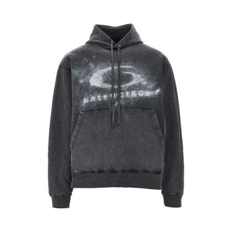 Balenciaga Washed Crayon Loop print hoodie Man M