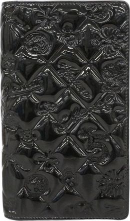 Chanel Black Patent Leather Long Wallet (Bi-Fold) (Pre-Owned)