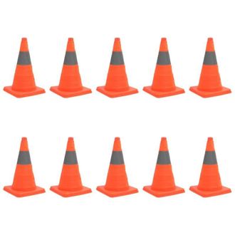 vidaXL Coni Stradali Segnaletici Pop-Up 10 pz 42 cm - Vidaxl
