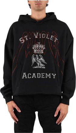 Purple St. Violet Thrash Hoodie - Heren - Hoodies - Zwart - L - Katoen - Hoodies & sweatvesten