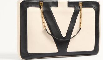 Valentino Garavani Borsa Shopping Grande Valentino Garavani Viva Superstar In Nappa Donna BURRO/NERO UNI