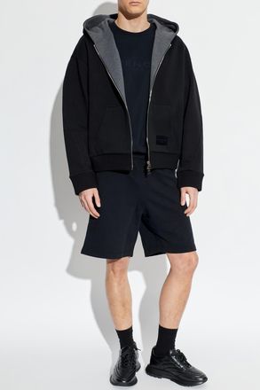 Givenchy Shorts With Logo Patch, Mens, Black