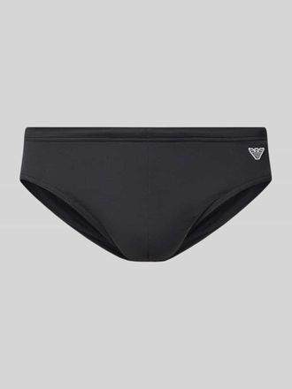 Emporio Armani Badehose mit Logo-Patch in Black, Gr&ouml;&szlig;e XXL