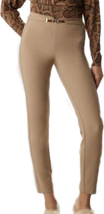 Simona Corsellini Straight Leg Pants - Dames - Slim Fit Broeken - Grijs - S - Katoen - Broeken