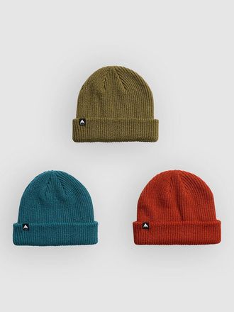 Burton Dnd 3 Pack Kids Beanie rot