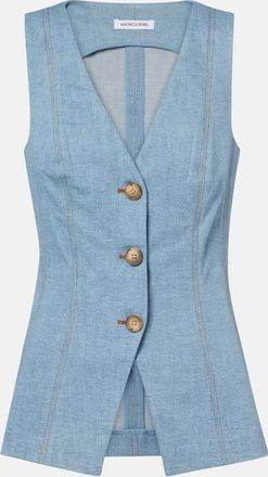 Veronica Beard Gilet di jeans Avalina