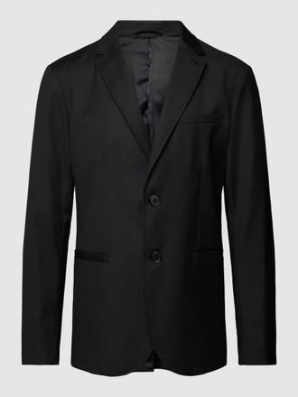 A|X Armani Exchange 2-Knopf-Sakko in unifarbenem Design in Black, Gr&ouml;&szlig;e M
