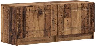 vidaXL Mueble De Tv Madera Envejecida Madera De Ingenier&iacute;a Vidaxl