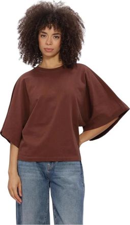 Catwalk Junkie Tops, Dames, Bruin, M, Katoen, Batsleeve Tshirt