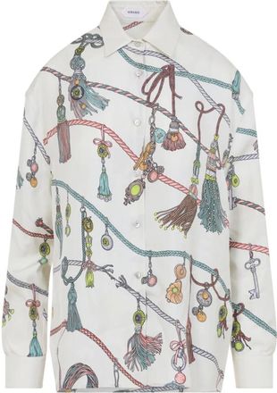 Versace Camicia in seta - - Blouses & Shirts - Donna - Bianco - M
