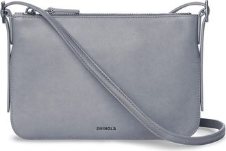 Shinola Small Bixby Accordion Leather Crossbody Bag in Mist at Nordstrom