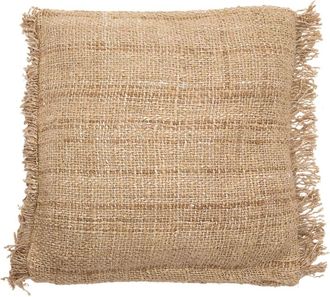Bazar Bizar Funda de coj&iacute;n de algod&oacute;n en beige 60x60x10 cm