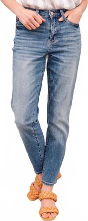 Judy Blue High Waist Non Distressed Slim Fit Jeans In Blue