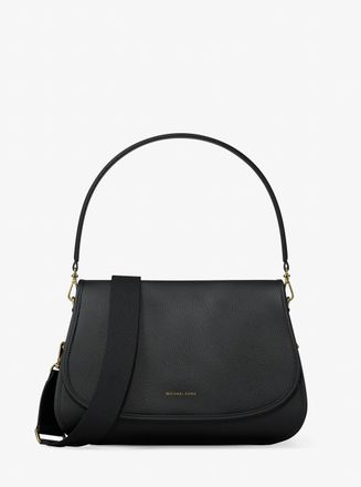 Michael Kors Holmes Medium Pebbled Leather Convertible Messenger Bag