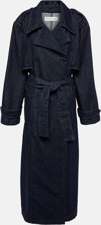 Frankie Shop Nikola denim trench coat