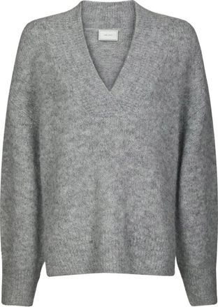 Neo Noir Truien & Vesten, Dames, Grijs, S, V-neck Truien