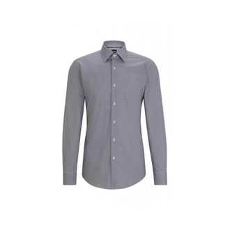 HUGO BOSS Overhemden > Nette Overhemden - Heren - Zakelijke Overhemden - Blauw - XL - Overhemden