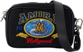 Amiri Custodia per fotocamera con logo ricamato - - Bags - Uomo - Nero - ONE SIZE