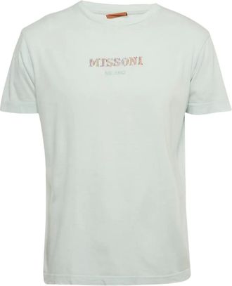 Missoni T-shirt con ricamo - Blu