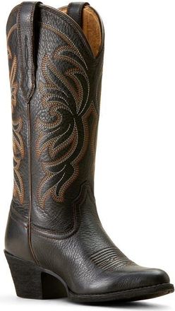 Ariat Heritage Western Boot in Black Deertan at Nordstrom, Size 7.5
