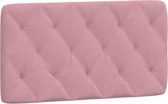 vidaXL Cabecero De Cama Acolchado Terciopelo Rosa 100 Cm Vidaxl