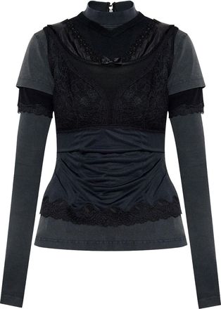 Balenciaga Top a strati - Nero
