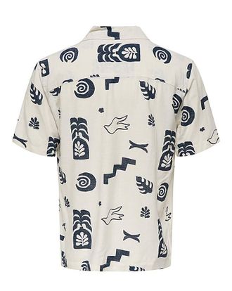 Only & Sons Printed Shirt - Cream