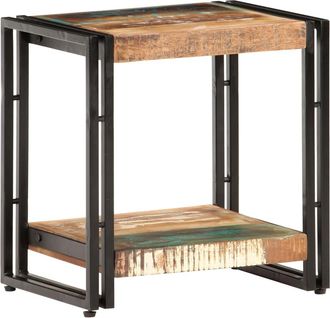 vidaXL Vidaxl - Mesa Auxiliar De Madera Maciza Reciclada 40x30x40 Cm