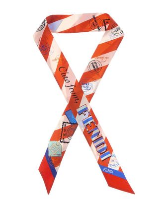 Fendi Fendi Wrappy Silk Neck Bow