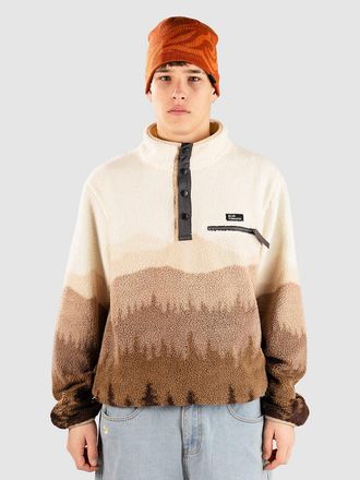 Blue Tomato Patterned Fleece Pullover braun