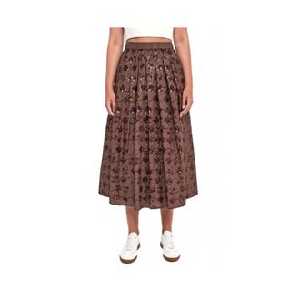 Max Mara Rokken, Dames, Bruin, L, Katoen, Tempra Skirt