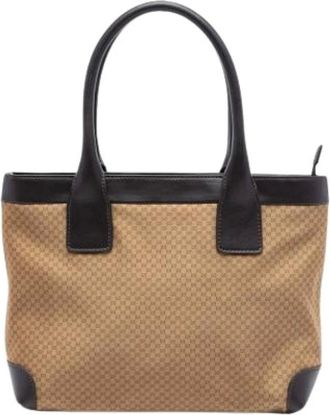 Gucci Pre-owned Tote Bags, female, Beige, Size: ONE SIZE Pre-owned Vintage Tote Bag