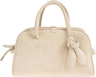 Jacquemus The Small Turismo Bag - Dames - Handtassen - Beige - ONE Size - Katoen - Tassen