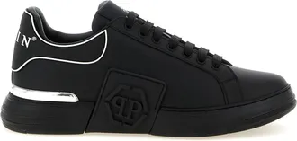 Philipp Plein Black Lace Up Sneakers