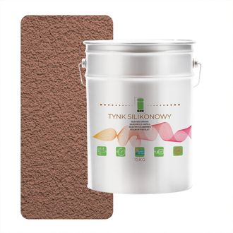 OEM Intonaco Siliconico Per Esterni, Marrone Chiaro, 1,5 Mm Premium, 15 Kg