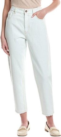 Brunello Cucinelli Faded Light Blue Denim Trousers, Brand Size 46 (US Size 12)