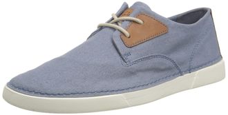 Clarks Mens Gereld Tie Sneaker, Blue Textile, 9.5 UK