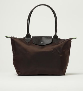 Longchamp Borsa Le Pliage Green M Longchamp in nylon riciclato e pelle