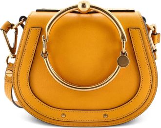 Chlo&eacute; Nile Leather Small crossbody bag - Oranje