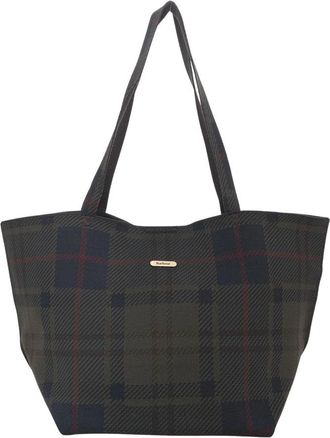 Barbour Tassen, Dames, Groen, ONE Size, Polyester, Layla Tartan Grote Shopper