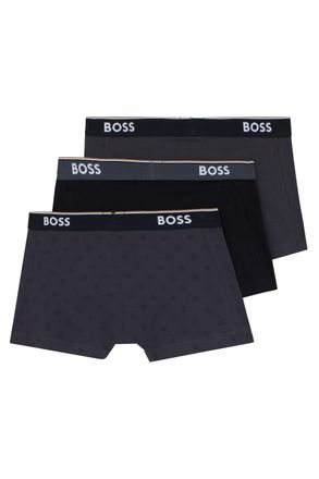 HUGO BOSS Cotton Blend Boxer Briefs - Black