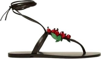 Twinset Sandalias Dedo Cerezas - Dames - Sandalen - Veelkleurig - 39 EU - Leer - Schoenen