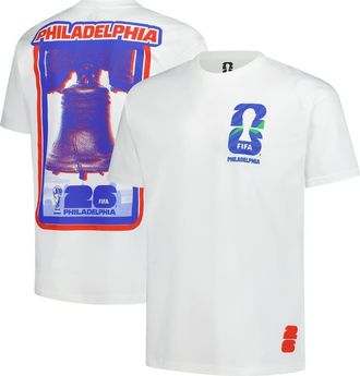 Outerstuff Mens Outerstuff White 2026 FIFA World Cup Philadelphia Host City Local Oversized T-Shirt at Nordstrom, Size Xx-Large