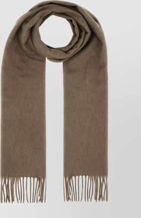 Max Mara cashmere fringed scarf