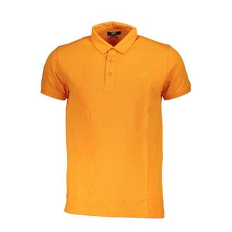 Cavalli Arancione Cotton Men Mens Polo