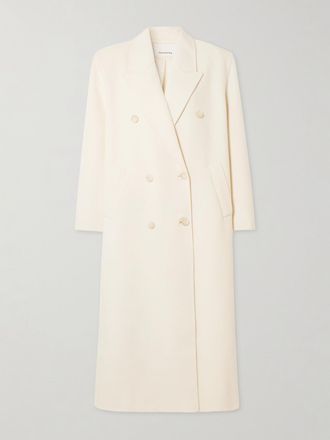 Frankie Shop Cappotto Doppiopetto In Misto Lana Gaia - Avorio