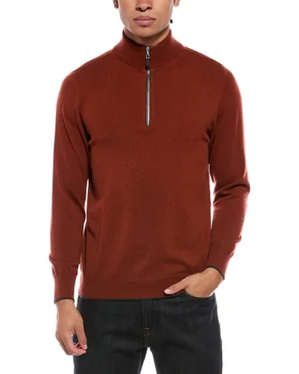 N.Peal N.Peal Carnaby Cashmere 1/2-Zip Sweater