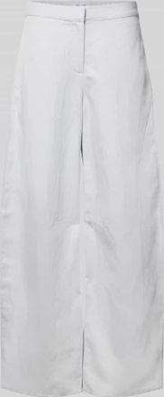 Sams&oslash;e & Sams&oslash;e Wide Leg Pants mit Leinen-Anteil Modell SAROKO in Hellgrau Melange, Gr&ouml;&szlig;e XL