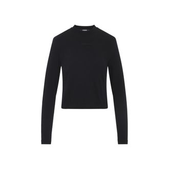 Jacquemus Black Solid T-Shirt